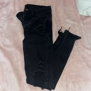 black ae jeans